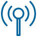 Icono de señal WiFi que representa aplicaciones de pigmentos en telecomunicaciones y electrónica.
